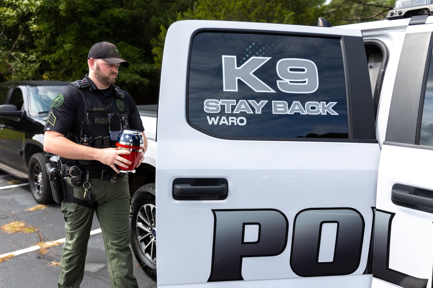 Clayton County police K-9 Waro memorial service
