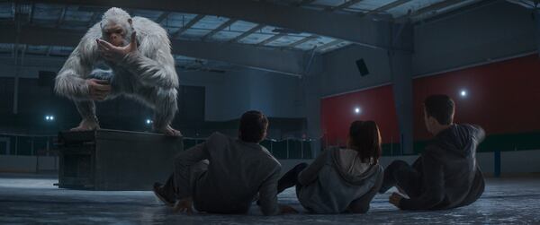 The Abominable Snowman makes an appearance in "Goosebumps," in a scene filmed at the Marietta Ice Center.