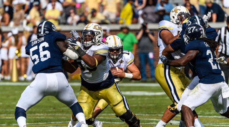 Jahaziel Lee is expected to play Saturday vs. Georgia after sitting out the Virginia game with an upper-body injury. (GT Athletics/Danny Karnik)