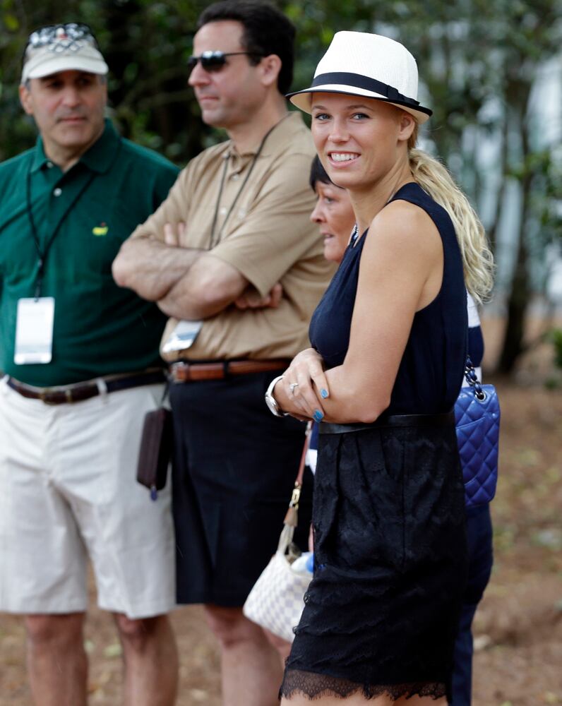 The scene at the Masters, April 12