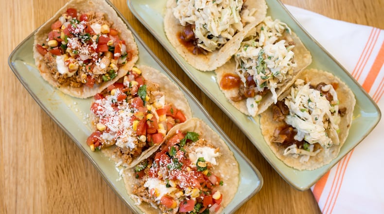 Babalu Pollo and Carne De Credo tacos / Photo credit- Mia Yakel.