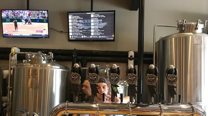 Currahee Brewing Company, based in Franklin, N.C., has recently opened a new taproom in downtown Alpharetta. HOLLY STEEL/HSTEEL@AJC.COM