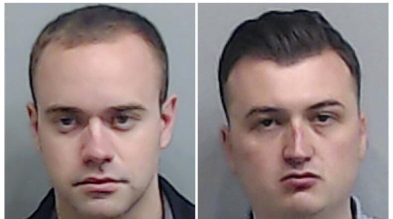 Garrett Rolfe (left) and Devin Brosnan are facing charges in the 2020 shooting death of Rayshard Brooks.