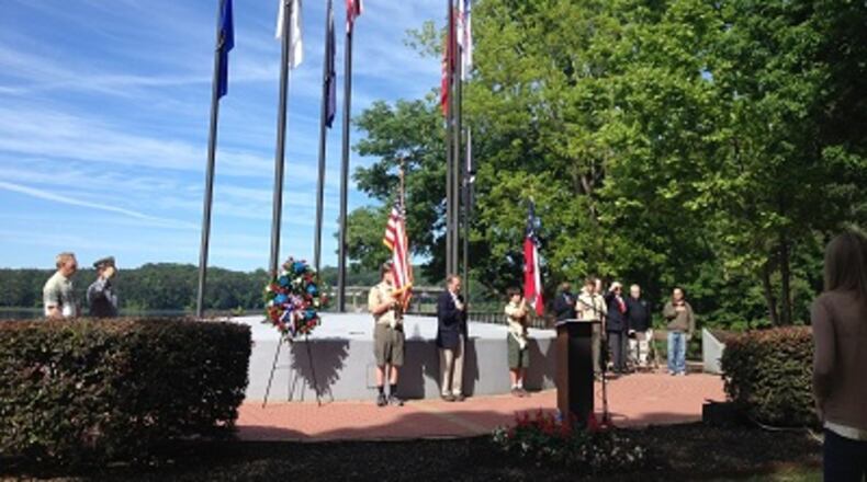 The Acworth Veterans Day Ceremony will begin at 2 p.m. Nov. 11 at the Veterans Memorial in Cauble Park on Lake Acworth, 4425 Beach St., Acworth. (Courtesy of Acworth)