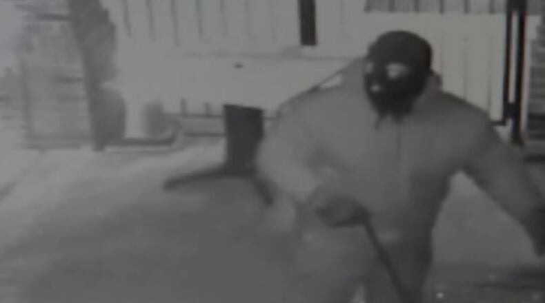 Video surveillance shows a man Clayton County police believe broke into at least six businesses over the past two days. (Credit: Channel 2 Action News)