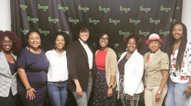 Part of the first cohort of grant winners from a Sage and BOSS Network grant program for Black women entrepreneurs.
COURTESY OF SAGE