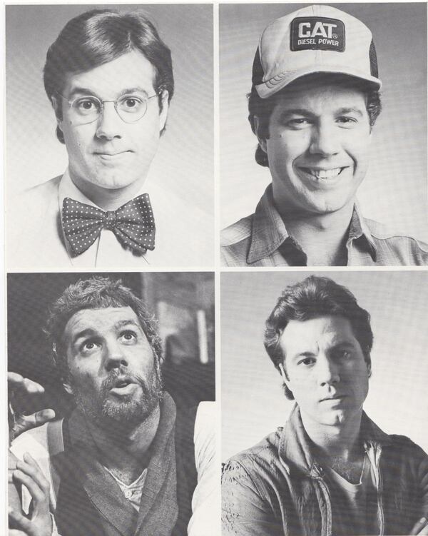 Some of the many performance faces of Larry Larson, who enjoyed a five decade-plus run in Atlanta. (Courtesy of Creative Conspiracy Productions)