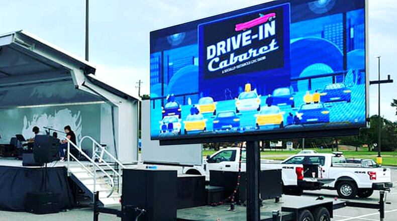 Cobb PARKS is offering a mobile LED movie screen and stage for rent at outdoor events. (Courtesy of Cobb County)