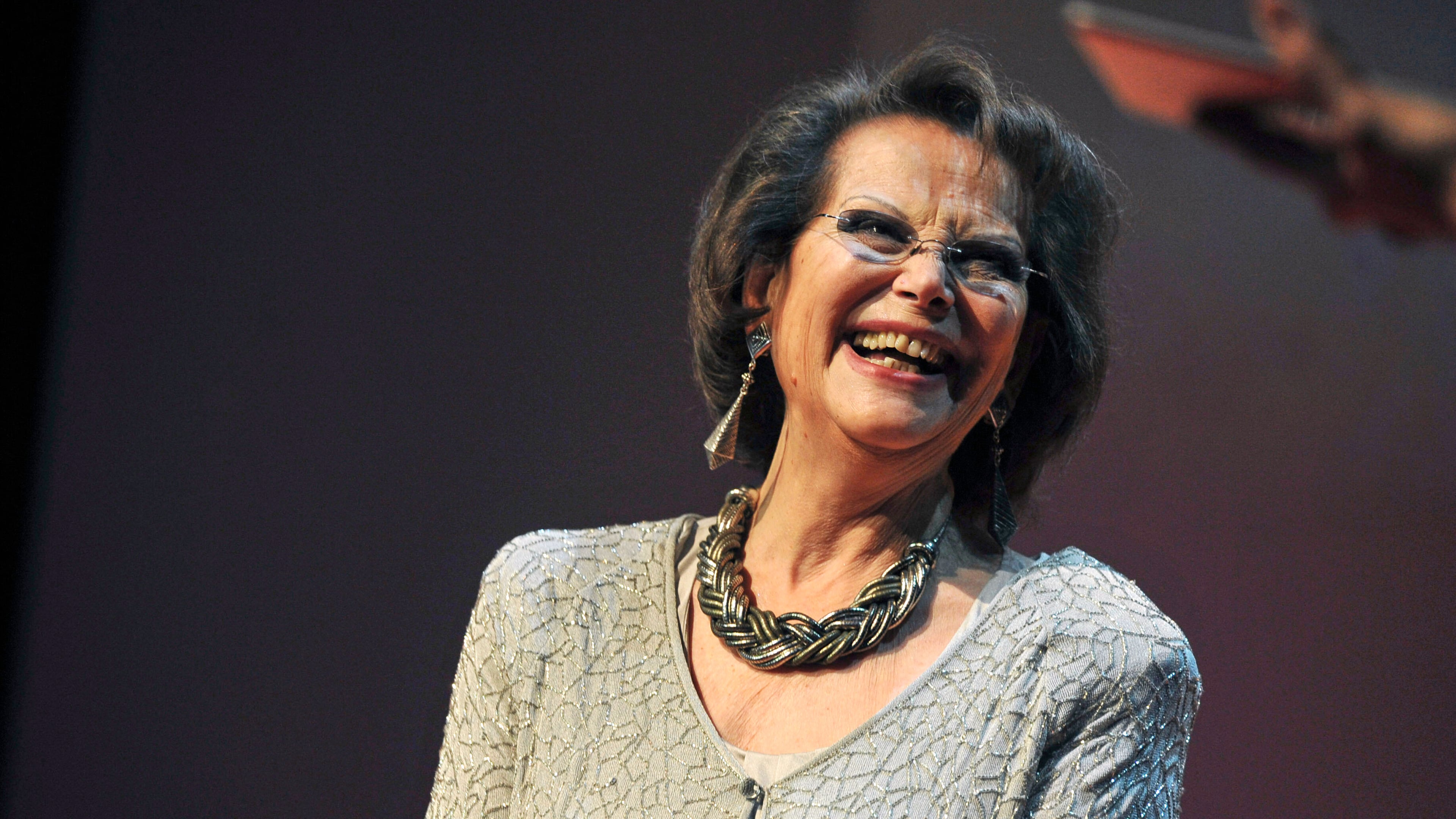 FILE - Italian actress Claudia Cardinale appears at the Prix Lumieres awards ceremony in Paris on Jan. 18, 2013. (AP Photo/Zacharie Scheurer, File)