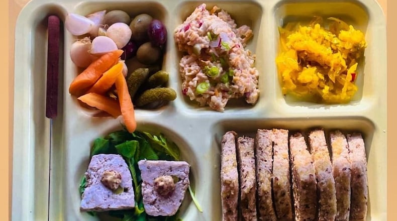 The snack tray at Whoopsie's typically features a few pickled items, a terrine, pimento cheese and toast, but selections change frequently. Courtesy of Whoopsie's