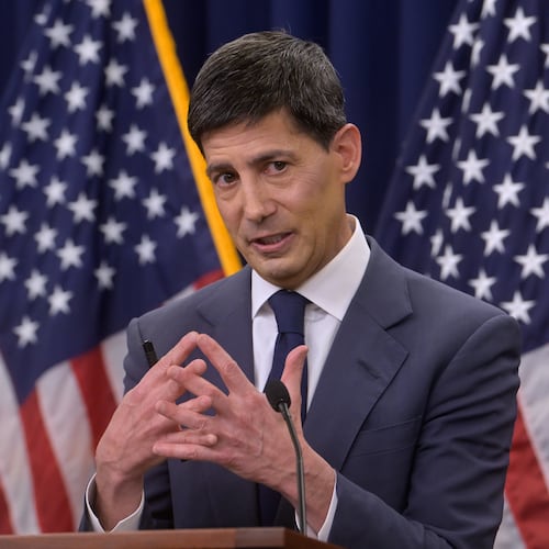 Federal Reserve Chairman Kevin Warsh speaks during a news conference following the Federal Open Market Committee meeting, Wednesday, June 17, 2025, in Washington. (AP Photo/Rod Lamkey, Jr.)
