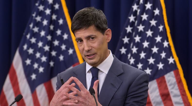 Federal Reserve Chairman Kevin Warsh speaks during a news conference following the Federal Open Market Committee meeting, Wednesday, June 17, 2025, in Washington. (AP Photo/Rod Lamkey, Jr.)