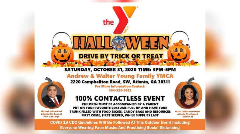 A flyer for this weekend's trick-or-treat event in Atlanta.