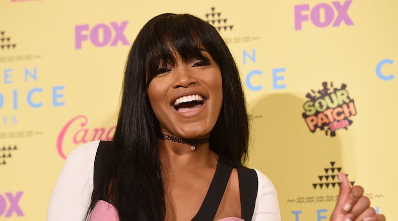 A video shot by Keke Palmer and rapper Tyga at a suburban Atlanta high school is causing some controversy.