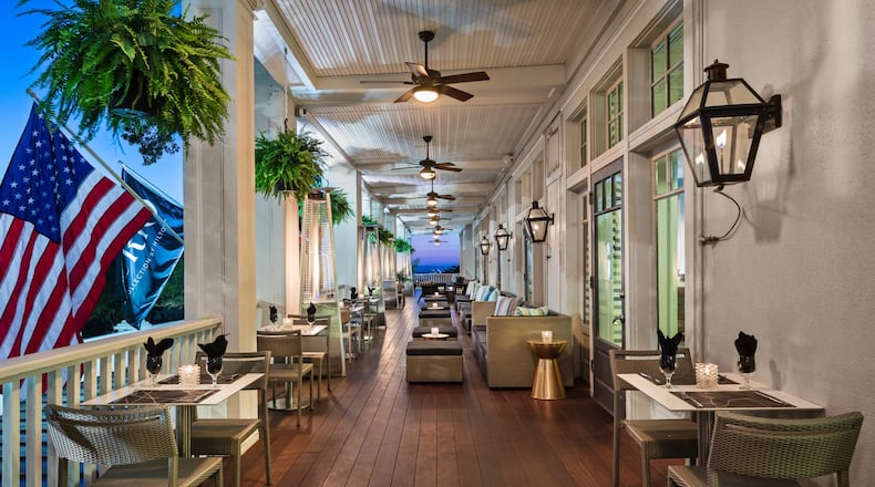 The veranda at the historic Partridge Inn in Augusta makes a great spot for relaxing or dining in a classic Southern setting. CONTRIBUTED BY AUGUSTA CONVENTION & VISITORS BUREAU