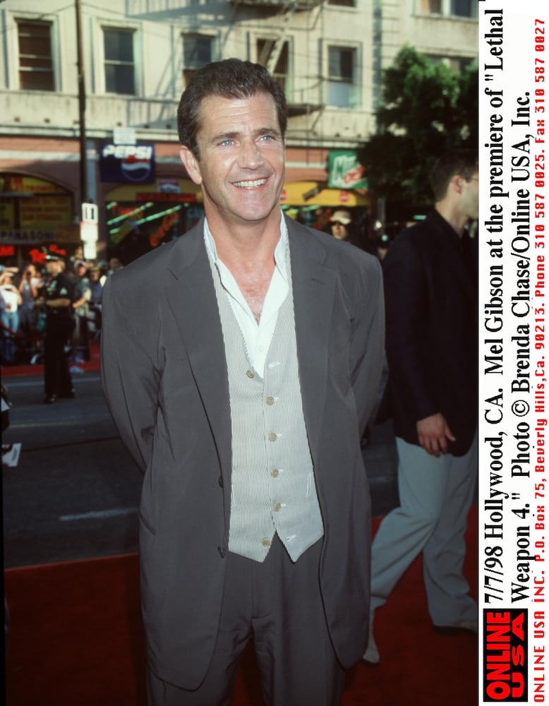 Mel Gibson through the years