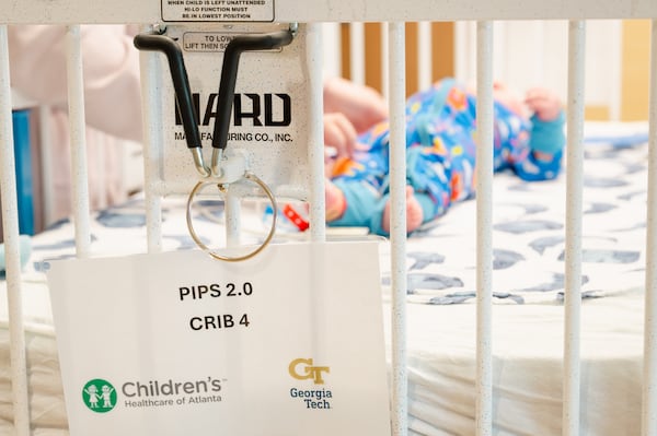 Georgia Tech scientists are researching “smart fabric” technology on a handful of cribs at Children’s Healthcare of Atlanta that makes it easier to know when patients are at risk of suffering skin damage from bedsores. (Courtesy of Georgia Tech) 