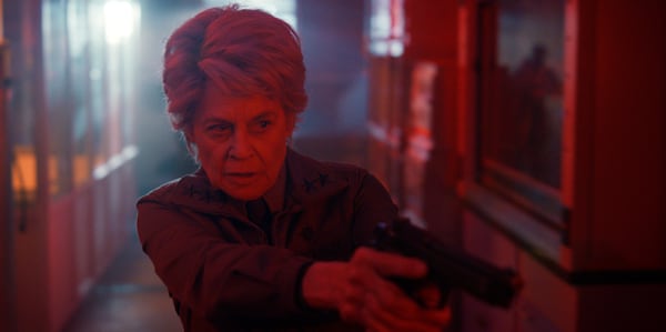 Linda Hamilton portrays Dr. Kay in "Stranger Things" Season 5. (Courtesy of Netflix)