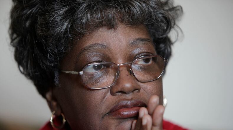 FILE - Claudette Colvin sits for a portrait, Feb. 5, 2009 in New York. (AP Photo/Julie Jacobson, File)