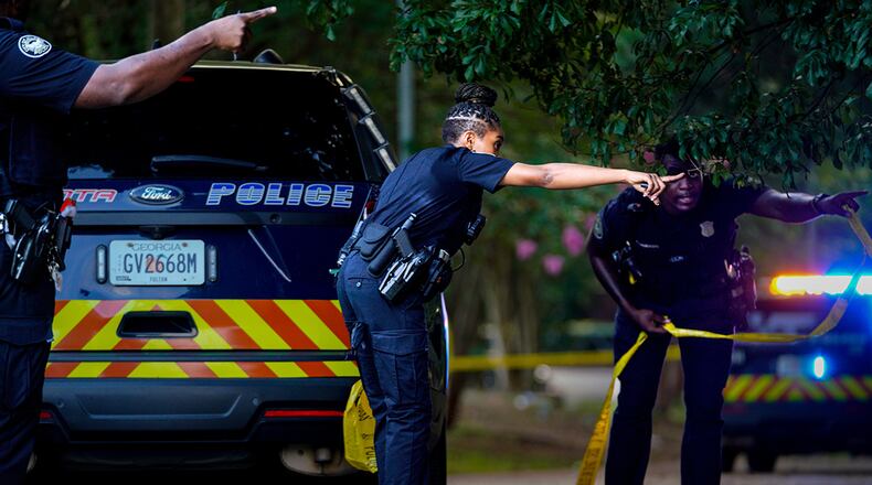 Atlanta police are investigating a shooting in the Rosa L. Burney Park area. Multiple people were shot late Sunday afternoon, according to initial reports. (Photo: Ben Hendren for The Atlanta Journal-Constitution)