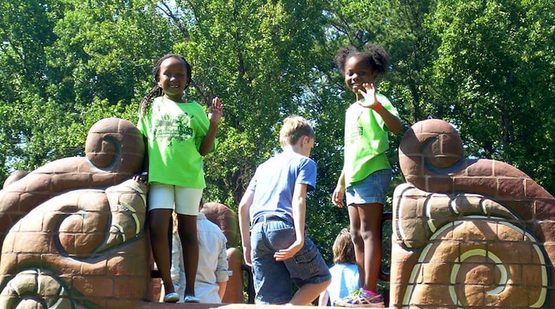 A “playable art park” is part of the completed portion of the Abernathy Greenway in Sandy Springs. CITY OF SANDY SPRINGS