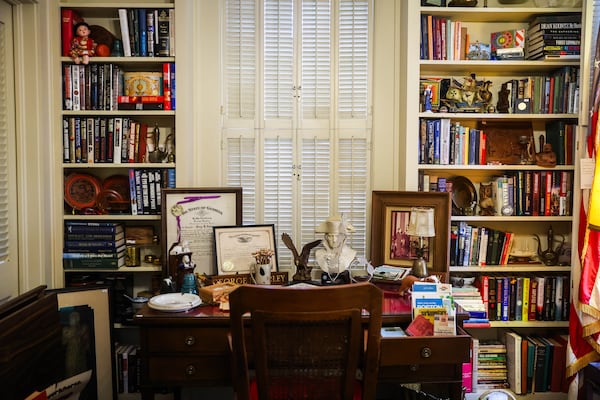 The estate sale includes rare books and items Carley collected over decades. (Abbey Cutrer/AJC)