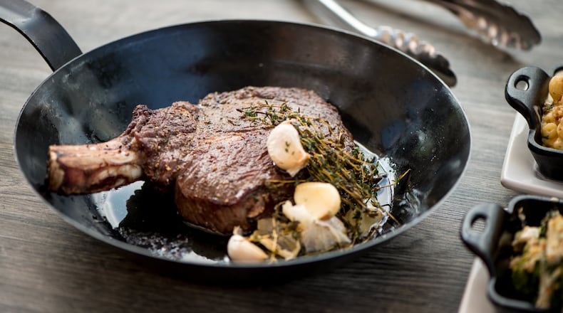 Little Alley Buckhead Bone-in Ribeye Dry-Aged Steak. Photo credit- Mia Yakel.
