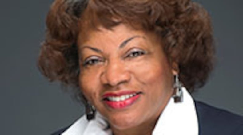 Clayton County Commissioner Sonna Gregory was presented with a community service award from a local chapter of Delta Sigma Theta Sorority Inc. named in honor of past Fayette County Commissioner Pota E. Costen. CONTRIBUTED