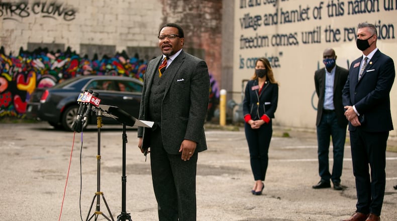 Francys Johnson, CEO of the New Georgia Project. (Rebecca Wright for the Atlanta Journal-Constitution)
