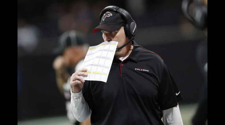 <p> FILE - In this Dec. 18, 2017, file photo, Atlanta Falcons strong safety Keanu Neal (22) pressures Tampa Bay Buccaneers quarterback Jameis Winston (3) during the second half of an NFL football game in Tampa, Fla. The Falcons won 24-21. Neal is one of several key defensive players back from injury for the Falcons after a disappointing season in 2018. (AP Photo/Phelan M. Ebenhack, File) </p> <p> FILE - In this Sept. 9, 2018, file photo, Minnesota Vikings defensive back Xavier Rhodes, right, intercepts a pass intended for San Francisco 49ers wide receiver Dante Pettis during the second half of an NFL football game in Minneapolis. Rhodes, whose play was affected by injury last year, is one of several players being counted on to help get the team back to the playoffs. (AP Photo/Jim Mone, File) </p> <p> Atlanta Falcons head coach Dan Quinn watches play against the Washington Redskins during the first half an NFL preseason football game, Thursday, Aug. 22, 2019, in Atlanta. (AP Photo/John Bazemore) </p> <p> Minnesota Vikings coach Mike Zimmer talks with reporters following the team's 27-23 loss to the Buffalo Bills in an NFL preseason football game in Orchard Park, N.Y., Thursday, Aug. 29, 2019. (AP Photo/David Dermer) </p>