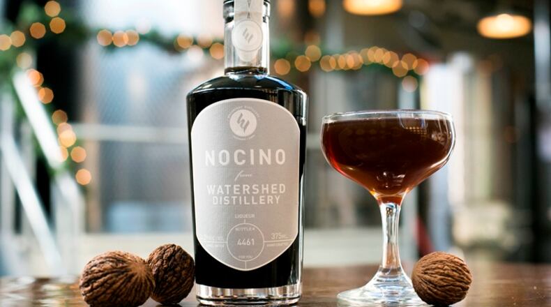 A Falling Leaves cocktail made from nocino, an Italian walnut liqueur, at Watershed Distillery in Columbus, Ohio, Nov. 24, 2015. A handful of America distillers have begun making the seasonal liqueur commercially.