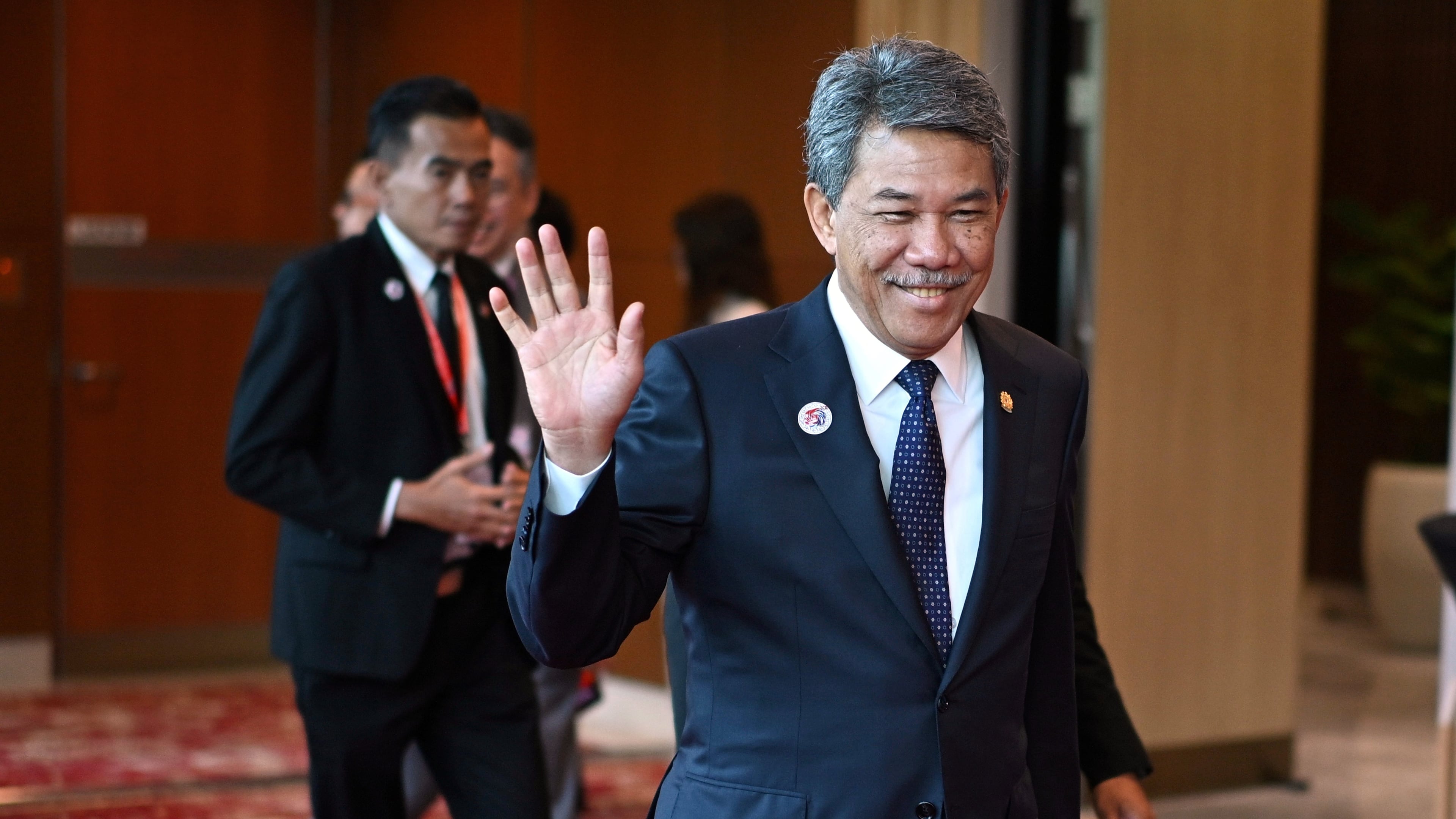 FILE - Malaysia's Minister of Foreign Affairs Mohamad Hasan arrives for the East Asia Summit Foreign Ministers' meeting during the Association of Southeast Asian Nations (ASEAN) Foreign Ministers' meeting at the Kuala Lumpur Convention Centre in Kuala Lumpur Friday, July 11, 2025. (Mandel Ngan/Pool Photo via AP, File)