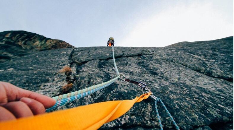 A rock climber fell to his death Sunday at Shortoff Mountain in North Carolina, officials said.