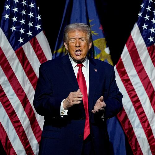 President Donald Trump speaks at the Detroit Economic Club Tuesday, Jan. 13, 2026 in Detroit. (AP Photo/Ryan Sun)
