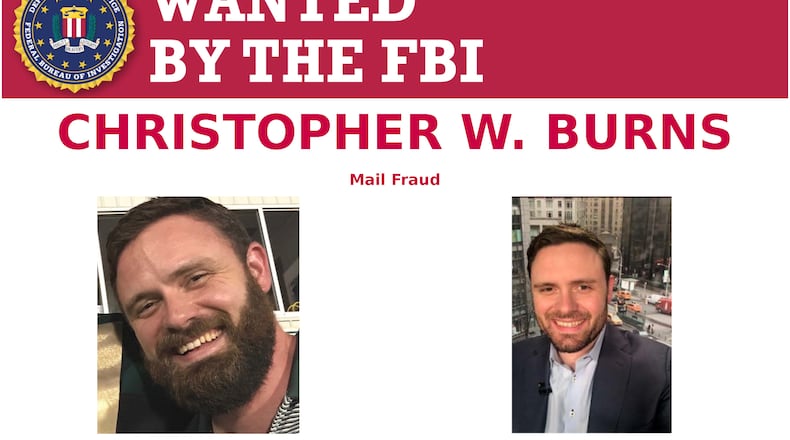 Berkeley Lake resident Christopher Burns has been wanted by the FBI for more than two years