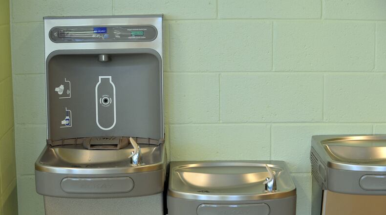 The DeKalb County School District will use $535,537 in CARES Act funding to purchase 625 water bottle filling stations from Marks Plumbing Parts & Commercial Supply Product. KENT D. JOHNSON / KDJOHNSON@AJC.COM