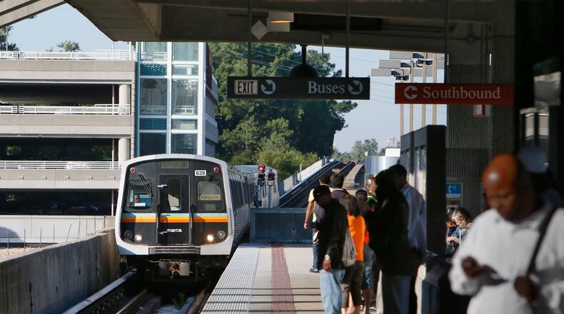Some transit advocates say MARTA’s negative image is what keeps many Gwinnett voters wary of expanding the system beyond the Doraville station into their county. BOB ANDRES / BANDRES@AJC.COM