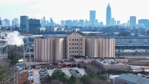 An aerial photo shows the Fulton County Jail on Tuesday, Feb. 3, 2026. (Miguel Martinez/AJC)
