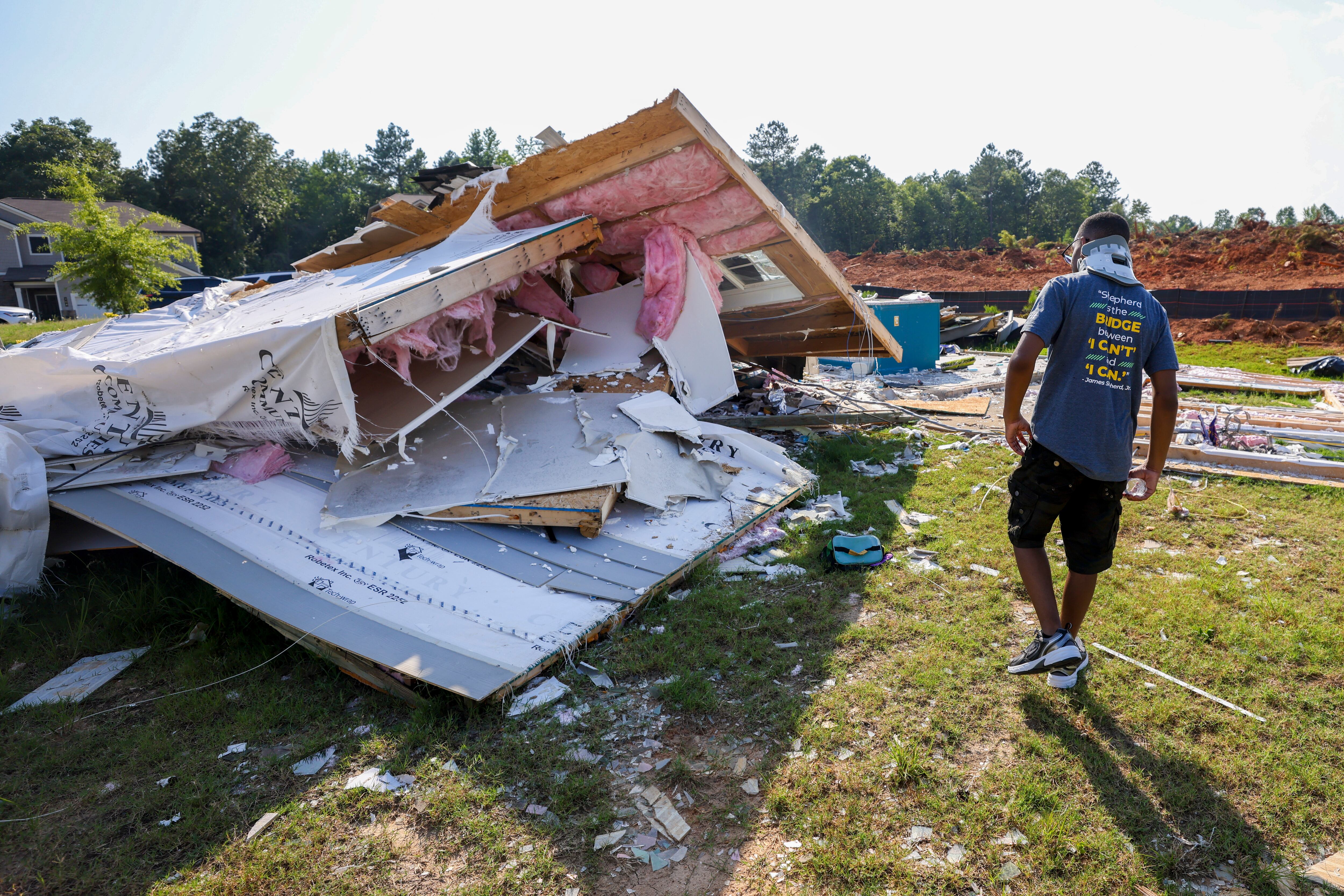 A tornado threw a Georgia teen 300 feet. Now he's telling his
