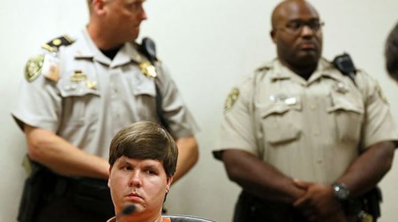 Justin Ross Harris photographed at July 2014 probable cause hearing.