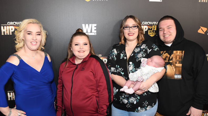 ATLANTA, GA - JANUARY 09:  (L-R) June Shannon, Alana Thompson,  Lauryn 'Pumpkin' Shannon, Ella Grace Efird, and Joshua Brandon Efird attend "Growing Up Hip Hop Atlanta" season 2 premiere party at Woodruff Arts Center on January 9, 2018 in Atlanta, Georgia.  (Photo by Paras Griffin/Getty Images for WEtv)