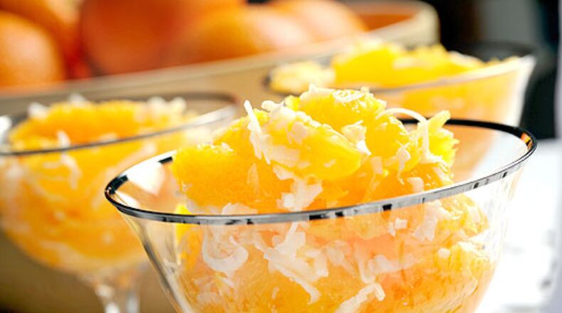 Ambrosia is a staple of many a Southern holiday table. But most recipes are complicated. Sallie Fannie Rowland Smith's Ambrosia Dessert, a recipe from the Southern Recipe Restoration Project, can be ready to enjoy in about 10 minutes. Photo by Joey Ivansco.