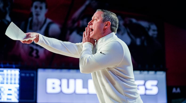 The Bulldogs lost their third consecutive game with a 72-62 loss to South Carolina on Saturday afternoon at Stegeman Coliseum in Athens. (Photo by UGA Athletics)