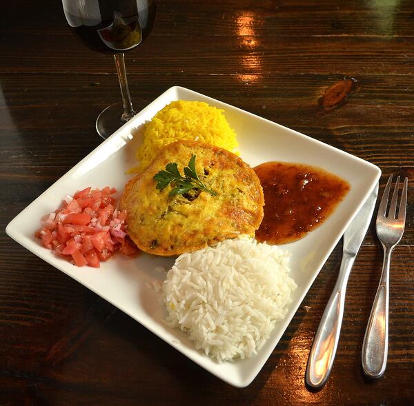 Di Anthony 's bobotie. Food styling by Di Anthony. (Photo by Chris Hunt/Special)