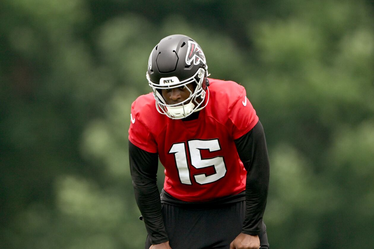 Falcons running back Brian Robinson Jr., pictured during OTAs in May, says he came to Atlanta because the situation was a good fit for him. (Hyosub Shin/AJC)