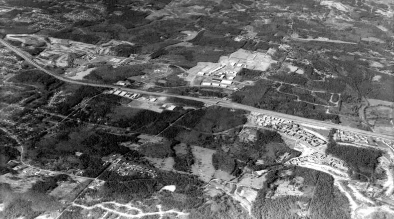 Panola road at I-20, Dekalb County, 1974