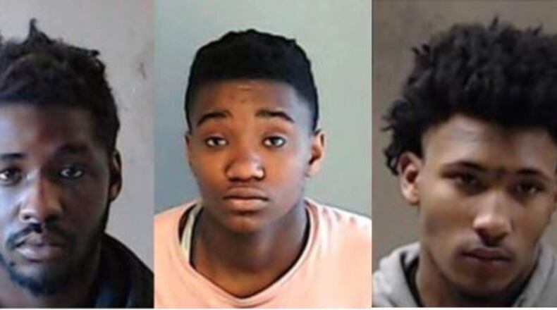 Joshua Bryant (left), Tiffany Swanson, Aaron Johnson