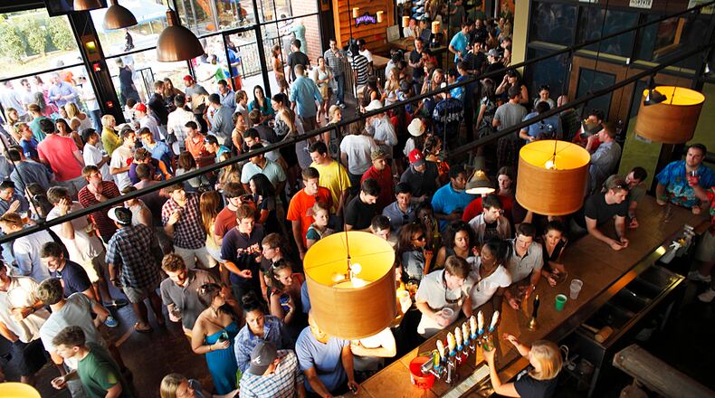 The tasting room and tour at SweetWater Brewery can be intimate or extremely busy depending on the day. Our Thursday visit was pleasant with plenty of elbow room.