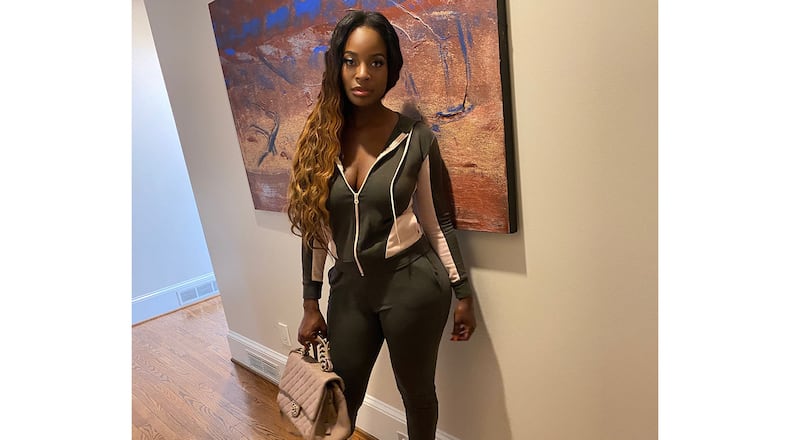 Shamea Morton said this was the outfit she wore that Buckhead restaurant Le Bilboquet said broke its dress code. She said she saw white patrons also breaking code and felt she was being picked out in a discriminatory way. CONTRIBUTED