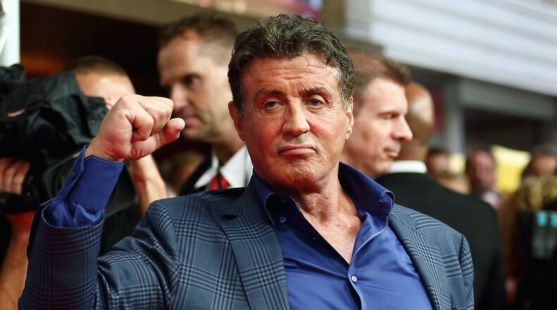 Sylvester Stallone bought a replica of a statue of his most famous character, Rocky Balboa.